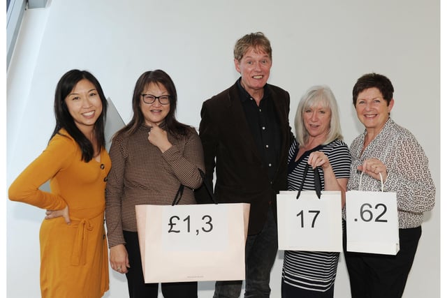 There were garments galore at a ladies fashion show arranged by Style Conscience and Colour Fashions last September. It raised £1300 - pictured are  Tumong Edwards, Sophie McInnes, John Murray, Maggie Macdonald and Linda McCrabbe (Pic: George McLuskie)
