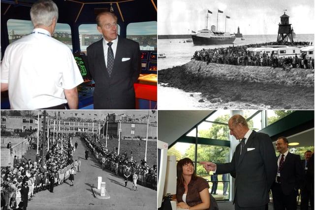 A reminder of Prince Philip's visits to the area.