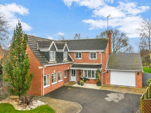 This modern, five-bedroom detached home is on the market for £550,000. The sale is being handled by Richard Watkinson & Partners. (https://www.zoopla.co.uk/for-sale/details/54339037)