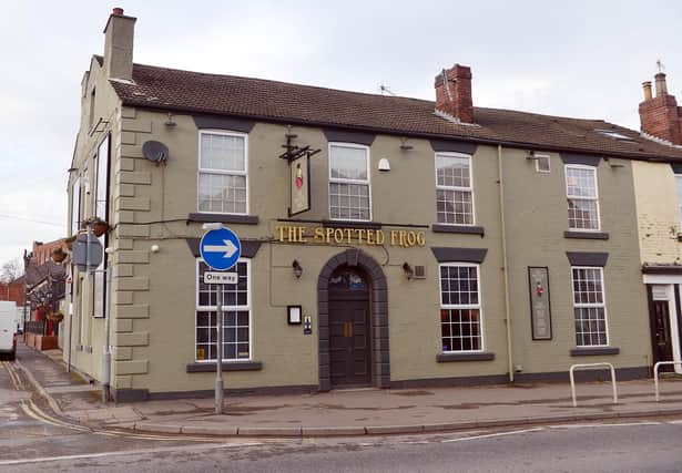 The Spotted Frog pub, on Chatsworth Road, Chesterfield.