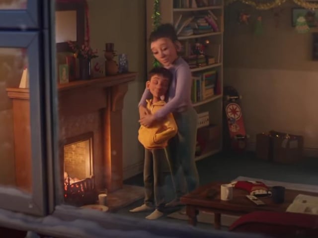 The McDonald’s animated Christmas advert, titled Inner Child, shows a mother trying to encourage her teenage son to get into the Christmas spirit, but every attempt sees him turning to his computer or phone instead. However, after starting a snowball fight with him following a trip to McDonald’s, the young boy embraces his Christmas spirit and helps her to decorate the tree (Photo: McDonald’s)