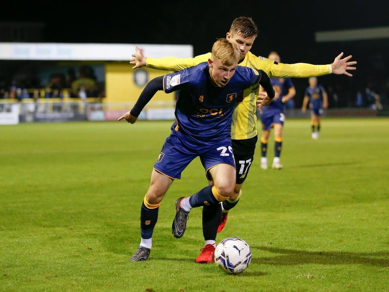 Mansfield Town forward Nathan Caine.