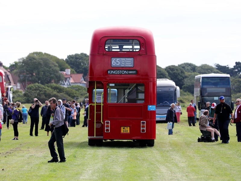 The Provincial Society Bus Rally at Stokes Bay in Gosport.