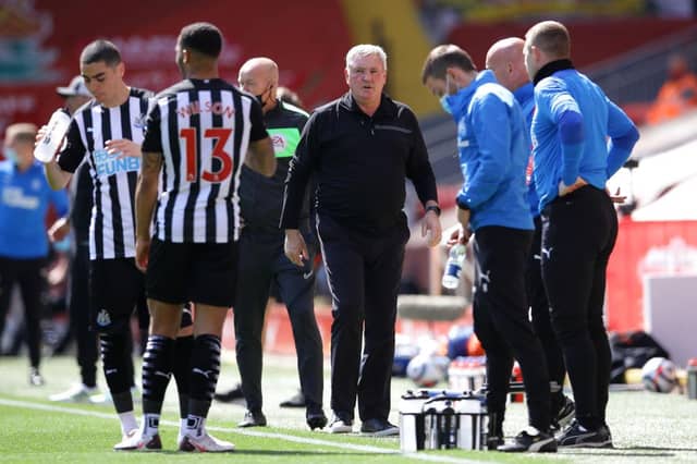 Steve Bruce, Manager of Newcastle United. (Photo by David Klein - Pool/Getty Images)