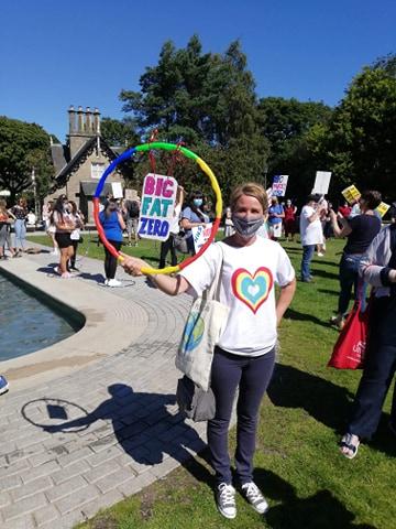 Hundreds of NHS workers and their supporters turned up to the Edinburgh demonstration which took place outside the Scottish Parliament building between 11am and 2pm.