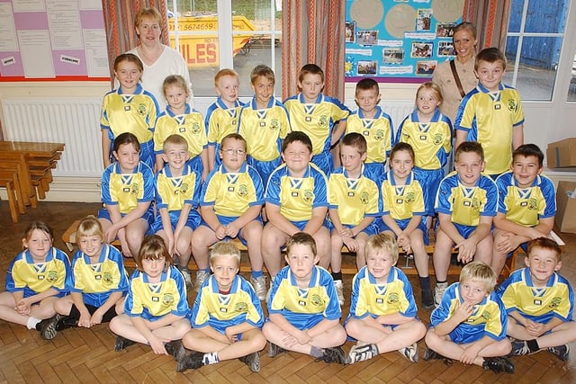 New PE kit arrived at the school in 2005. Were you pictured wearing it?