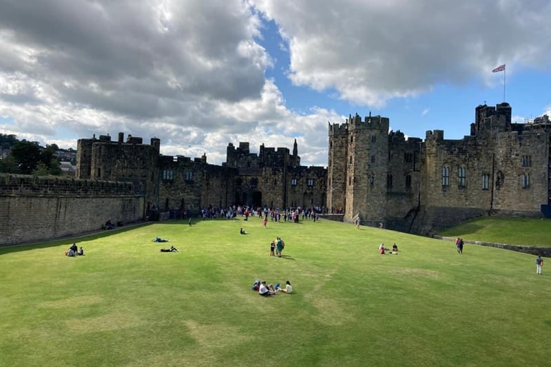 Alnwick Castle, which doubled up as Hogwarts in the first two Harry Potter movies.