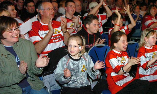 A Doncaster Rovers rally in 2005.