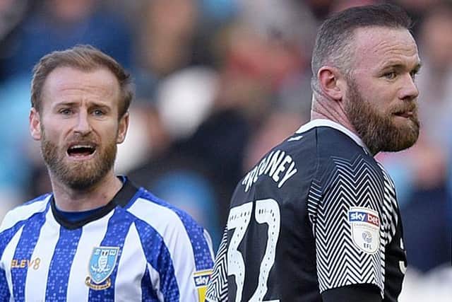Sheffield Wednesday's Barry Bannan came out second best to Derby County's Wayne Rooney on Saturday.