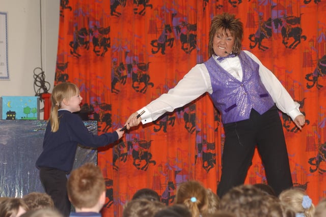 What a wonderful magic show at St Oswald's School in Hebburn in 2004. Does this bring back great memories?