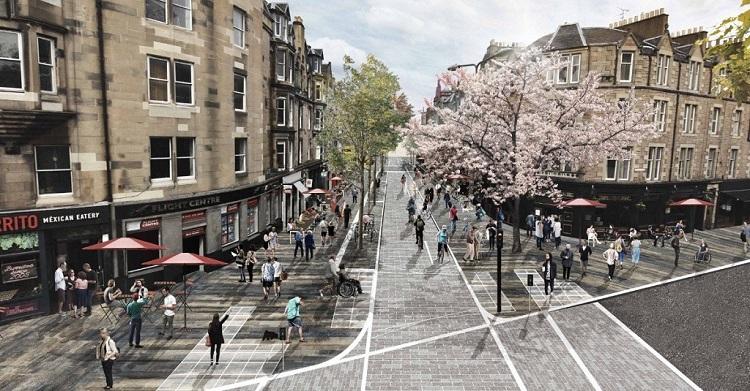 The 1.1km cycle route linking the Meadows with George Street is expected to be completed by the end of 2023 at a cost of £16 million.