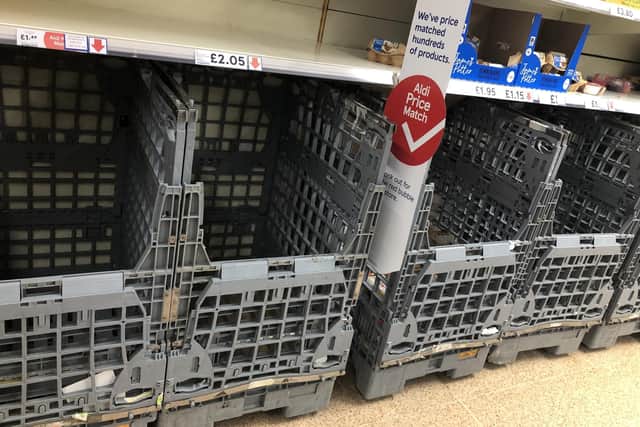 Supermarket shelves have been empty over the past week as the shortage continues.