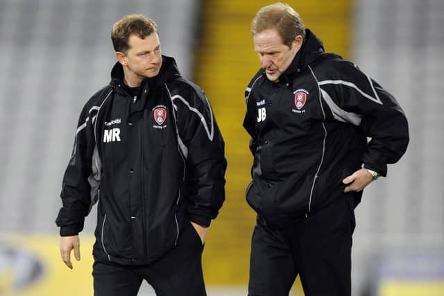 Millers boss Mark Robins with his assistant John Breckin