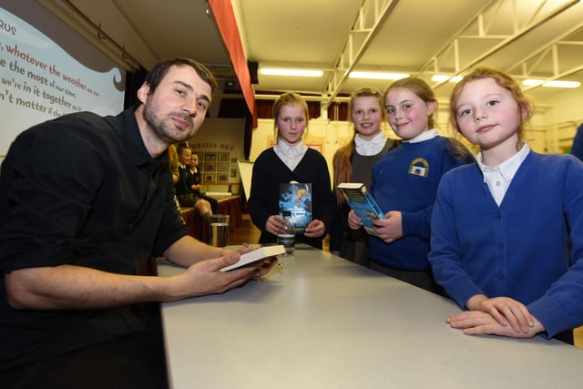 Children's author Will Mabbitt was pictured signing books at West View Primary School 5 years ago.