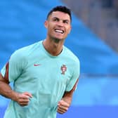 Portugal forward Cristiano Ronaldo. Photo by LLUIS GENE/AFP via Getty Images