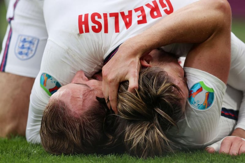 Questions were being asked when captain Harry Kane failed to score in any of his group stage outings, but after hitting the second against Germany, he's gone from strength to strength, registering three in three. It was pure and utter relief when he notched against Joachim Low's side.

(Photo by Catherine Ivill/Getty Images)