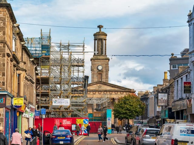 The percentage of businesses in Moray with an 'improvement required" rating is 13.97%
