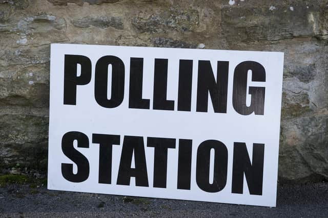 Polling station on Stafford Road, Sheffield