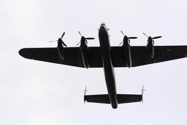 Enthusiastics had expected to see a Lancaster bomber over Doncaster