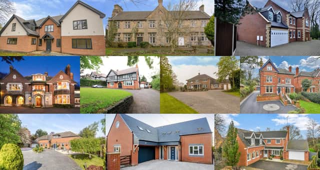 The 10 most expensive homes listed for sale in Mansfield on Zoopla.
