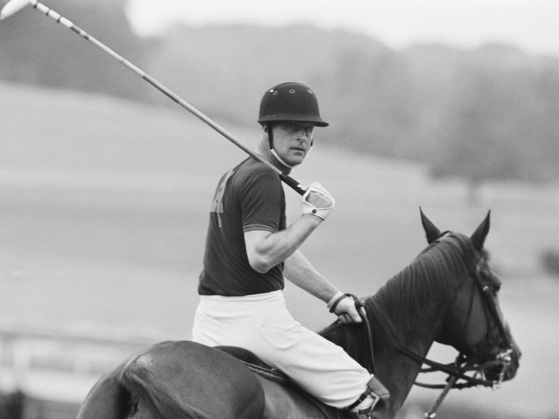 Prince Philip, Duke of Edinburgh, playing polo at Windsor Park, UK, 28th July 1967. (Photo by Daily Express/Getty Images)
