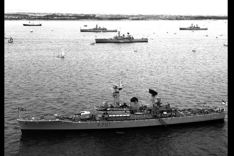 HMS Apollo about 1977 during the Fleet Review.