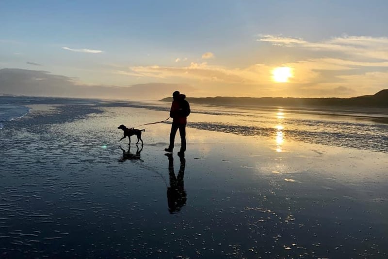 A dog walk on the amazing Northumberland coast.