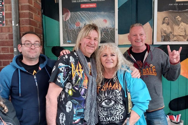Fans queue for the Def Leppard gig at the Leadmill. Picture: Alastair Ulke