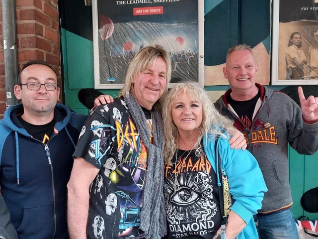 Fans queue for the Def Leppard gig at the Leadmill. Picture: Alastair Ulke