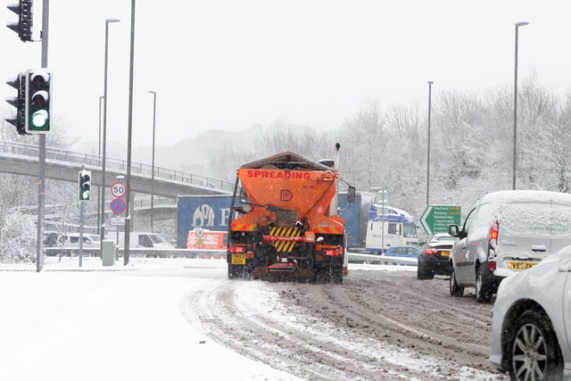 Severe weather conditions in snow on Chesterfield's roads a decade ago