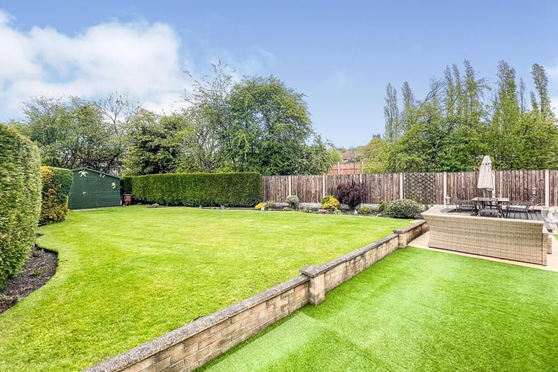The brochure says: "Set within generous grounds is this beautifully presented bungalow. Accessed via a side road with no through way and having attractive gardens to front and rear."