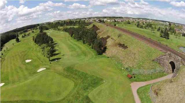 The West Lothian course at Greenburn Golf Club is short at just 6,067 yards, but offers a tricky test with tight, tree-lined fairways.