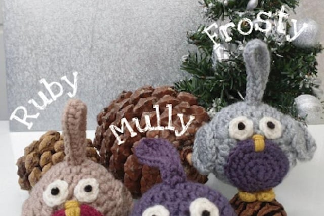 These gorgeous crochet robins make cute Christmas gifts and they’re available as a crafting kit. Each kit includes your crochet pattern, stuffing, 100g ball of Bellisima and extra Stylecraft yarn.

 Robin Decoration Kit – £12.50 - £33.00
Contact: https://www.straightcurves.co.uk/
01246 807 575
info@straightcurves.co.uk