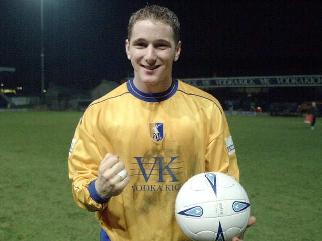 Chris Greenacre with his match ball after his FA Cup hat-trick in the 4-0 rout of Huddersfield Town.