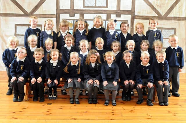 Here's a reminder of St Gregory's RC Primary School six years ago and it is Mrs Pickering's reception class in the photo.