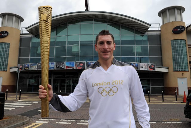 Triathlete and Olympic torch bearer Garry Walker is pictured at Cineworld, Boldon.