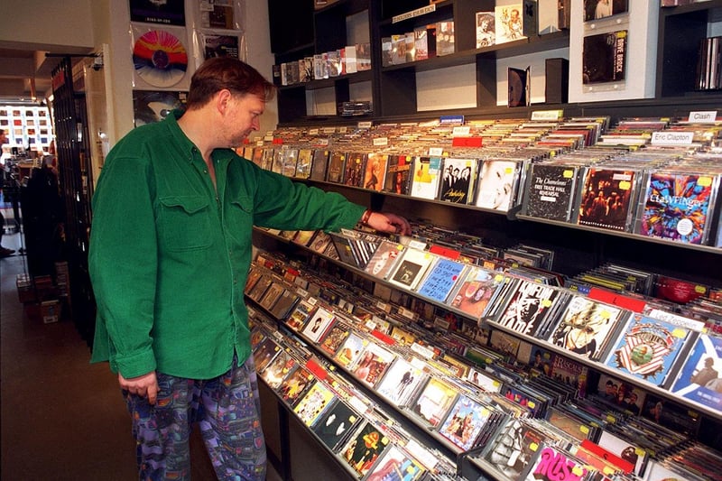 Barry Everard, at Record Collector, Broomhill, August 1996
