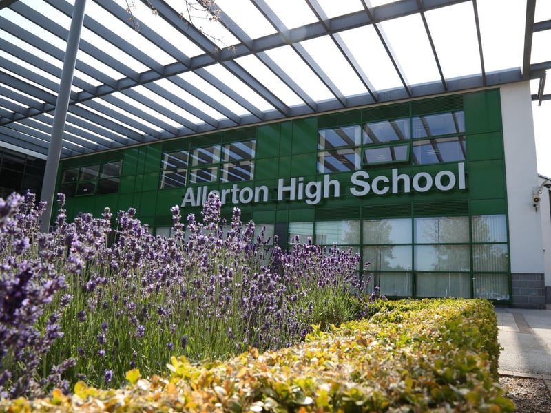 Allerton High School, located in King Lane, Alwoodley, was rated 0.64 well above average.
