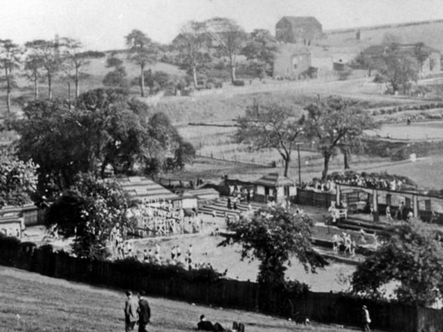 Longley Park Swimming Pool in Southey Green, Sheffield, in 1942