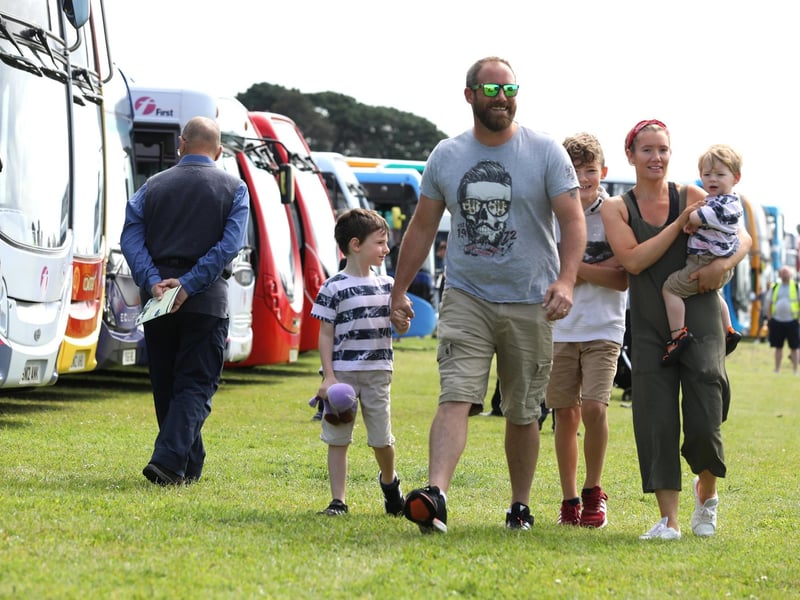 The Provincial Society Bus Rally at Stokes Bay in Gosport.

Pictured is the Herlihy family at the event.
n