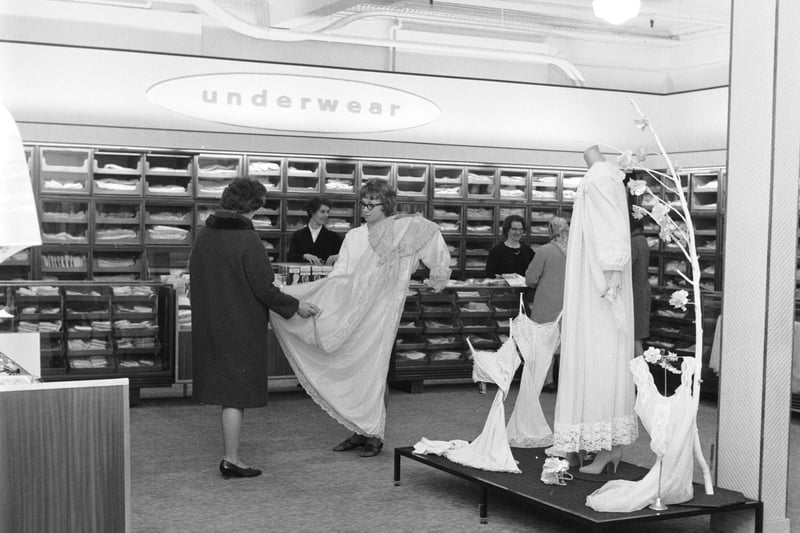 Before House of Fraser at the West End, there was Binn's and it was hugely popular for much of the last century. Pictured is a view of Binn's underwear department. To paraphrase Father Ted, it was Scotland's biggest lingerie section, we understand.