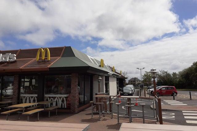 Waiting in line for that McDonald's fix in Berwick.