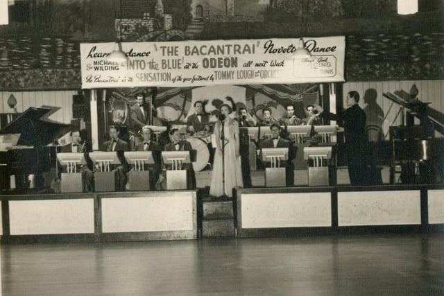 A fantastic vocalist and a resident band. It all adds up to a great night out at the Queens Rink in the 1950s. Photo: Hartlepool Museum Service.