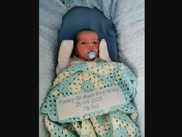 Finley Graham Roy Grace was born on April 4.