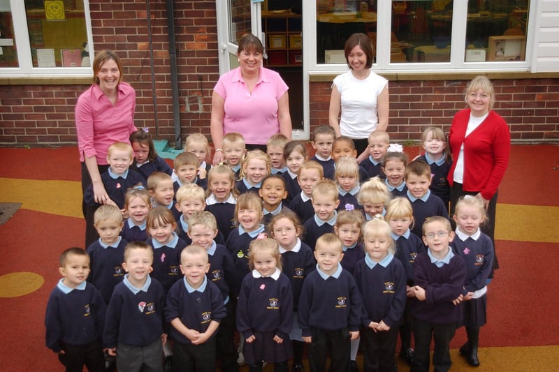 Lots of faces to identify at Quarry View Primary School in 2004.