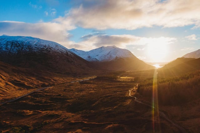 Michael Markowski took this picture of the sun shining down a glen. Those lucky enough to live near some of Scotland's most impressive scenerly are now appreciating it more than ever before.
