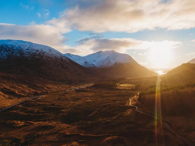 Michael Markowski took this picture of the sun shining down a glen. Those lucky enough to live near some of Scotland's most impressive scenerly are now appreciating it more than ever before.