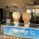The ice cream at Hope Valley Ice Cream is made using milk from their own herd or cows.
