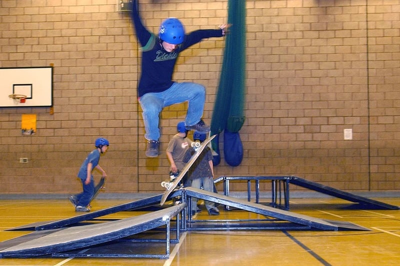 A skateboarding event at Mill House Leisure Centre in 2005. Does this bring back happy memories?