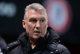 Bristol City manager Nigel Pearson during this season's game against Sheffield United at Bramall Lane: Ashley Crowden / Sportimage